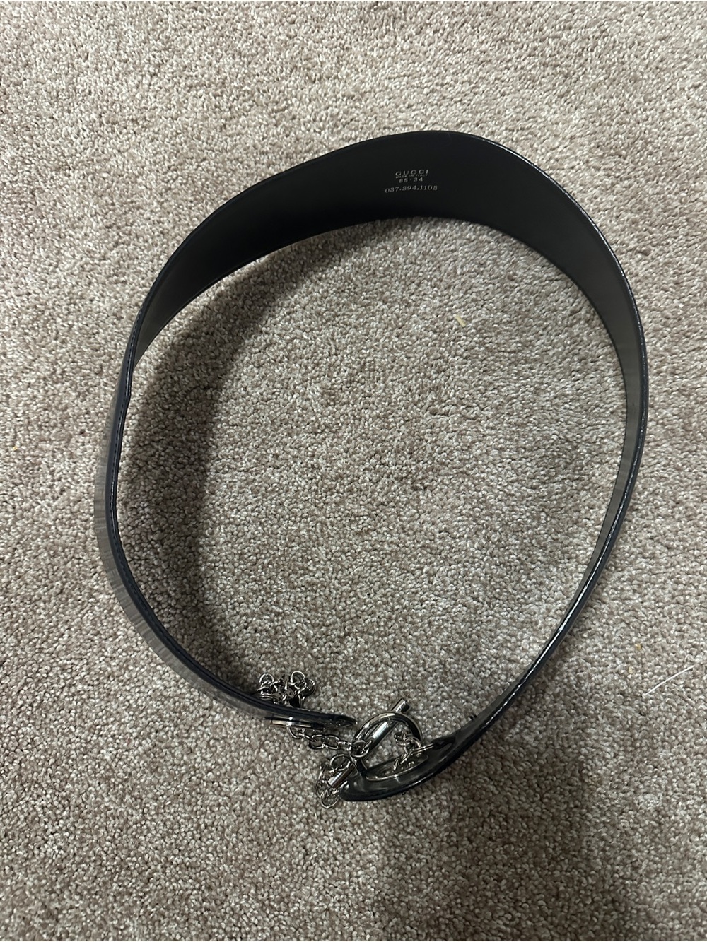 Gucci Navy Belt